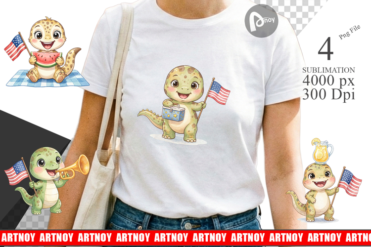 Picnic BBQ Dino Sublimation