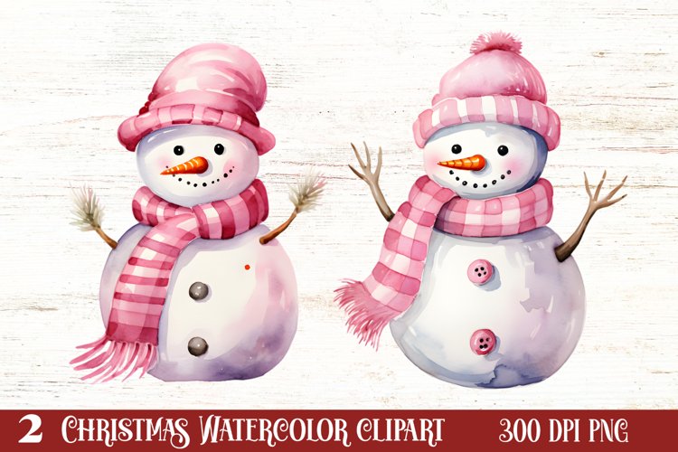 Cute Snowman Clipart Image 9