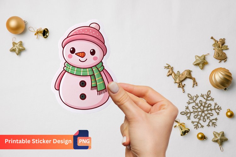 Cute Snowman Clipart Image 21