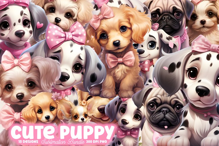 Cute Puppy Clipart Image 20