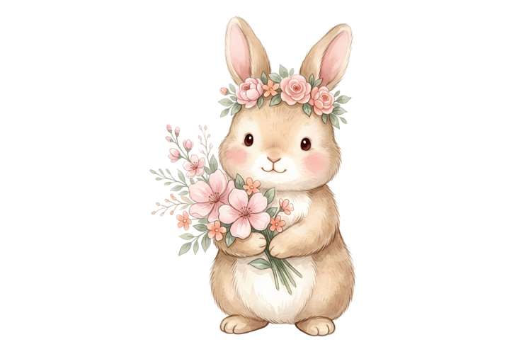 Cute Rabbit Png| Pink Bunny Png