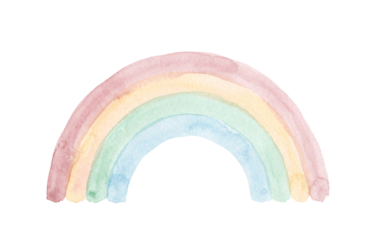 Cute Rainbow Png|Colorful Rainbow Png