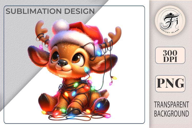 Cute Reindeer Clipart Image 4