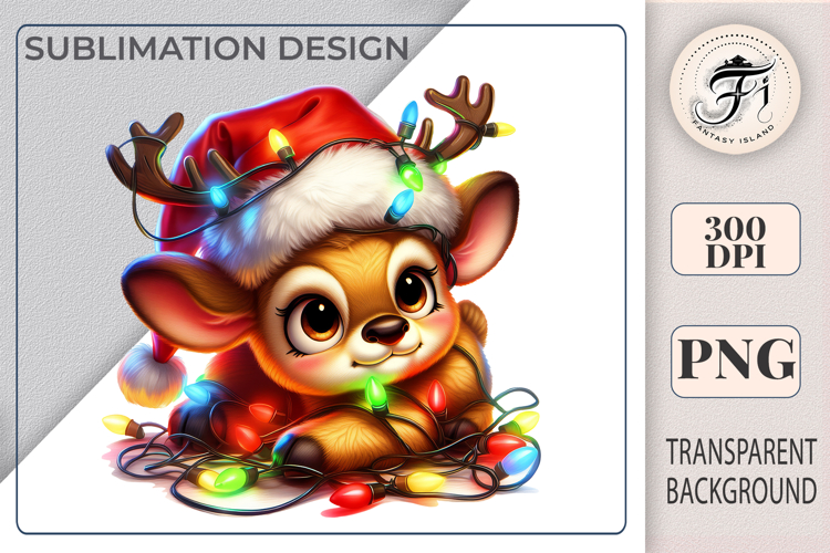 Cute Reindeer Clipart Image 3