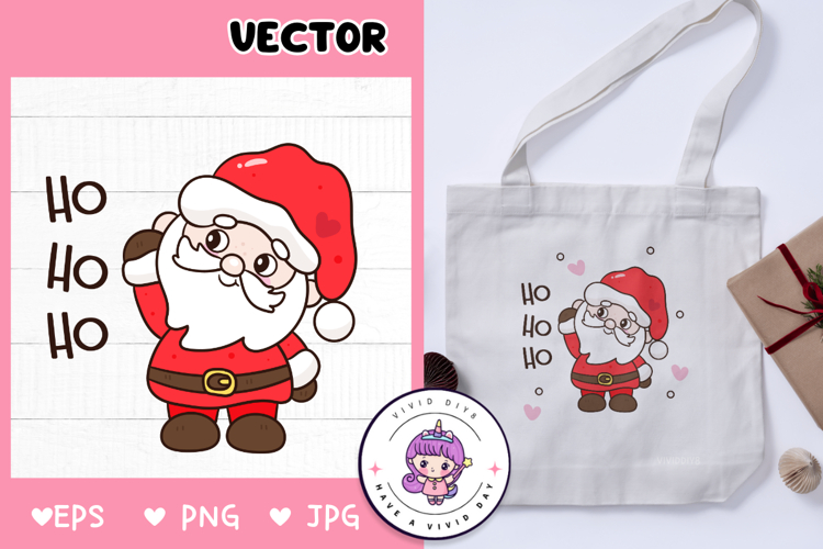 Cute Santa cartoon Christmas gift kawaii cliparts