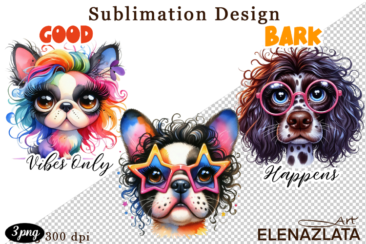 Cute Sarcastic duckling , dog sublimation clipart