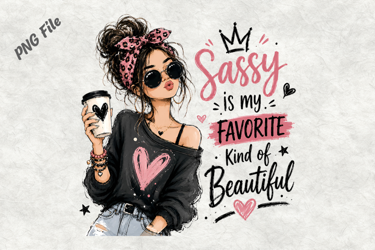 Cute Sassy Girl Quote PNG