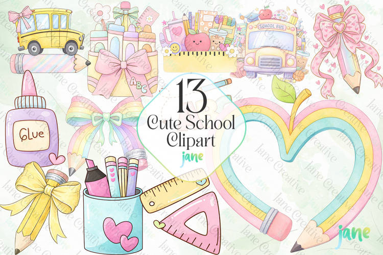 Cute School Clipart Png