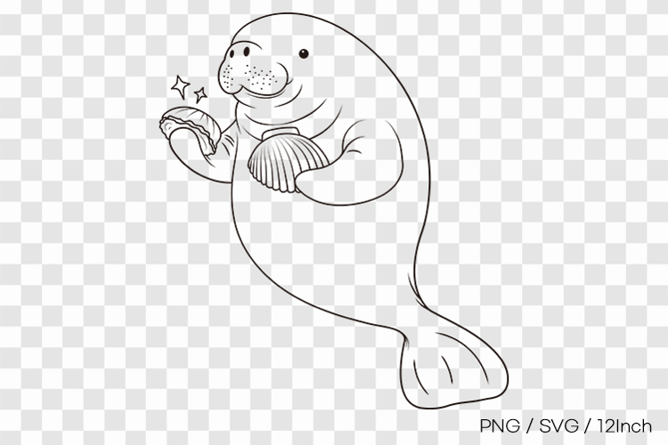 Manatee Clipart Image 11