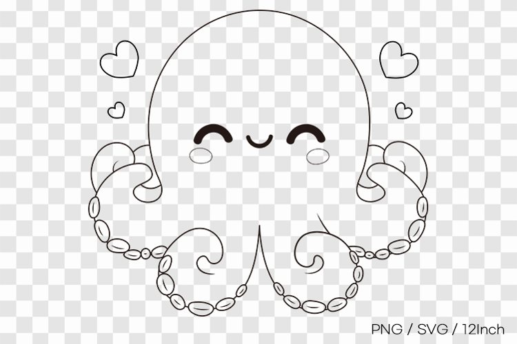 Cute Octopus Clipart Image 14