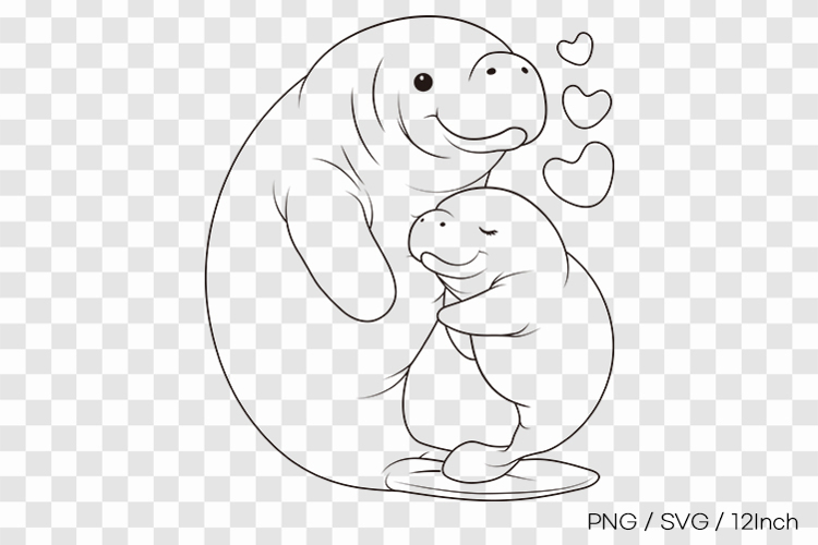 Manatee Clipart Image 7