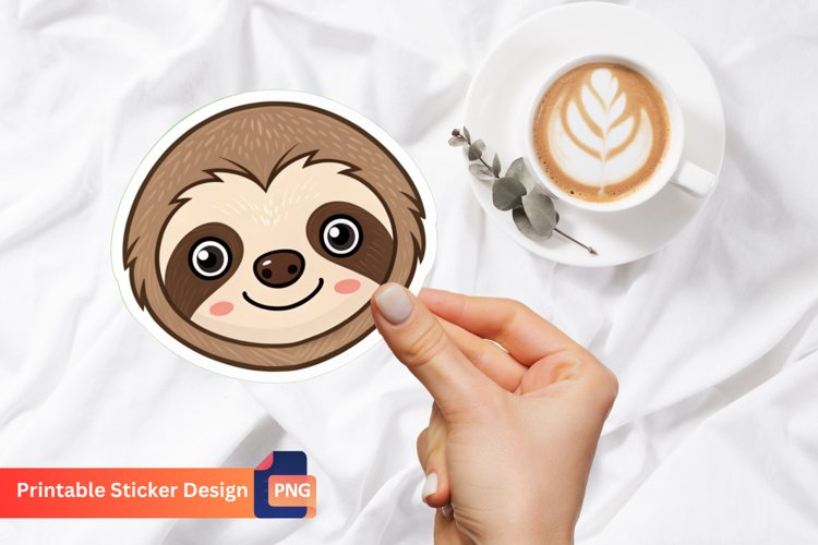 Cute Sloth Clipart Image 10