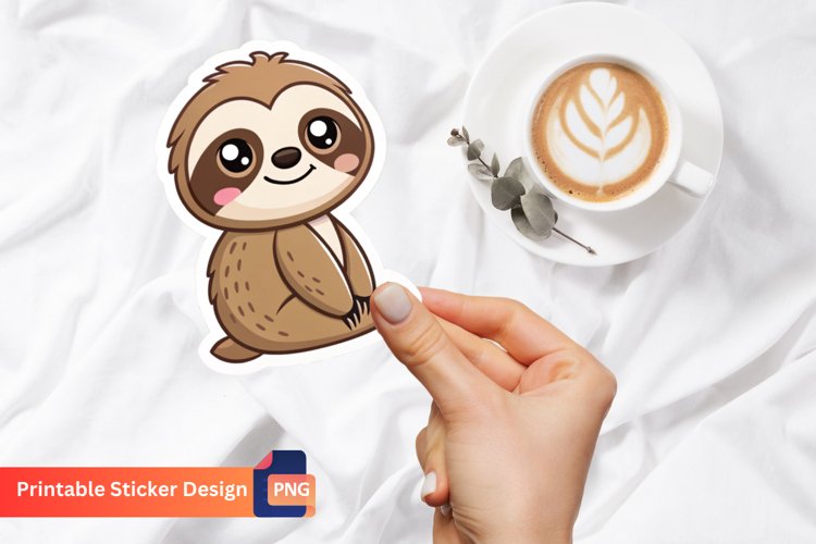 Cute Sloth Clipart Image 4
