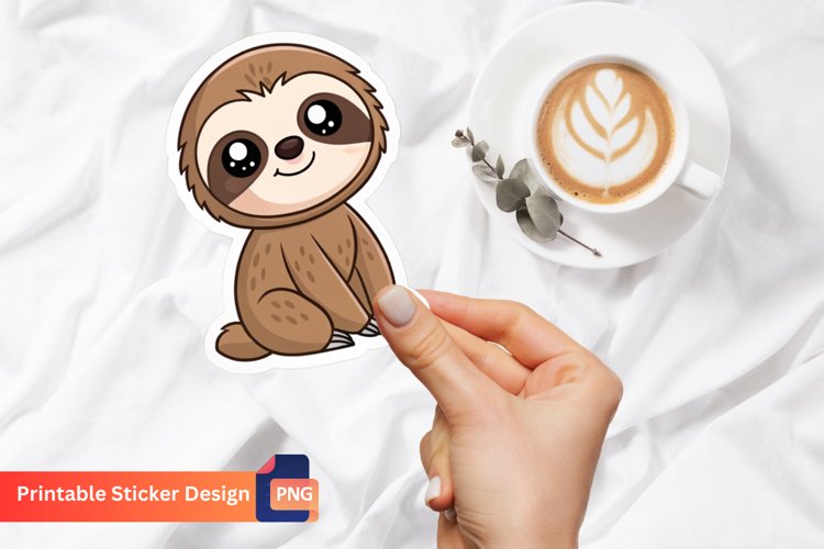 Cute Sloth Clipart Image 7