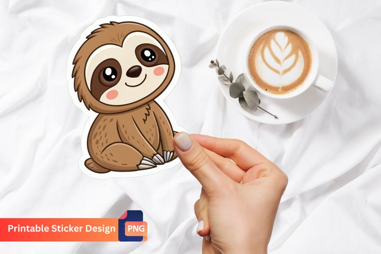 Cute Sloth Clipart Image 5
