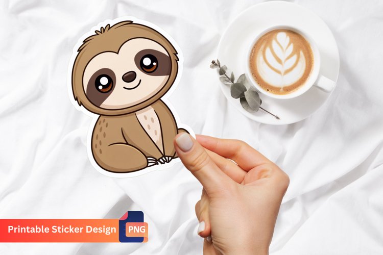 Cute Sloth Clipart Image 6