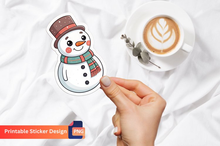 Cute Snowman Clipart Image 11