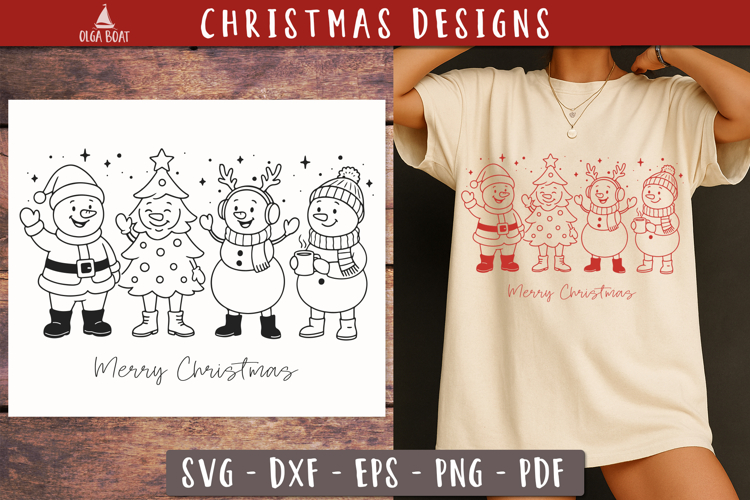 Christmas Tree Outline Clipart Image 16