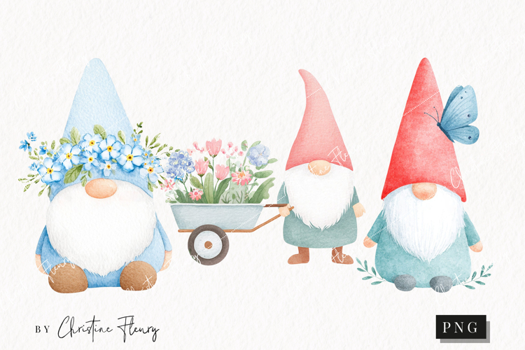 Watercolor Cute Spring Clipart | Spring PNG