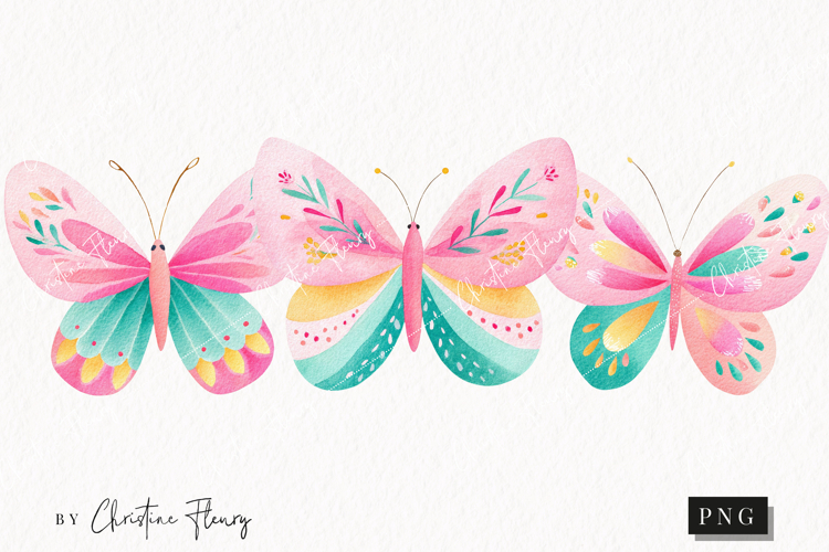Cute Spring Butterflies Clipart | Spring PNG