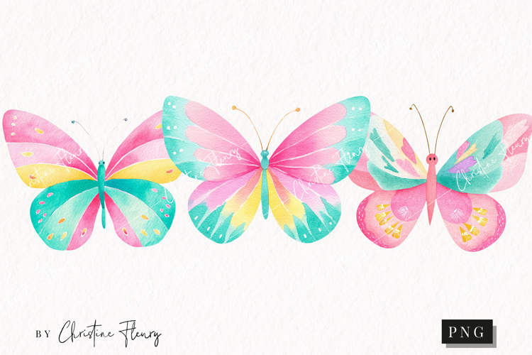 Cute Spring Butterflies Clipart | Spring PNG