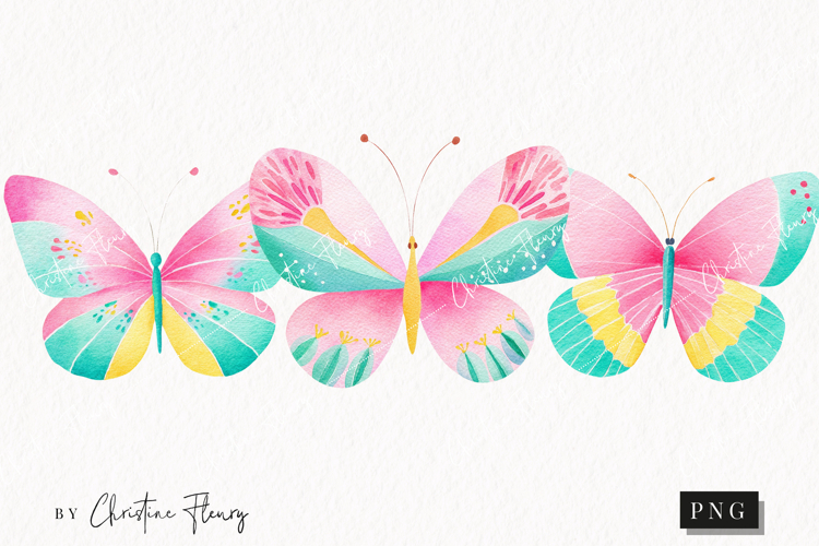 Cute Spring Butterflies Clipart | Spring PNG