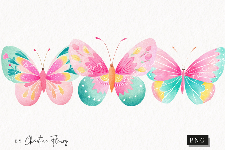 Cute Spring Butterflies Clipart | Spring PNG