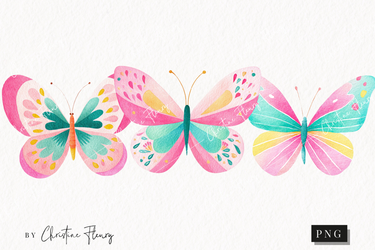 Cute Spring Butterflies Clipart | Spring PNG