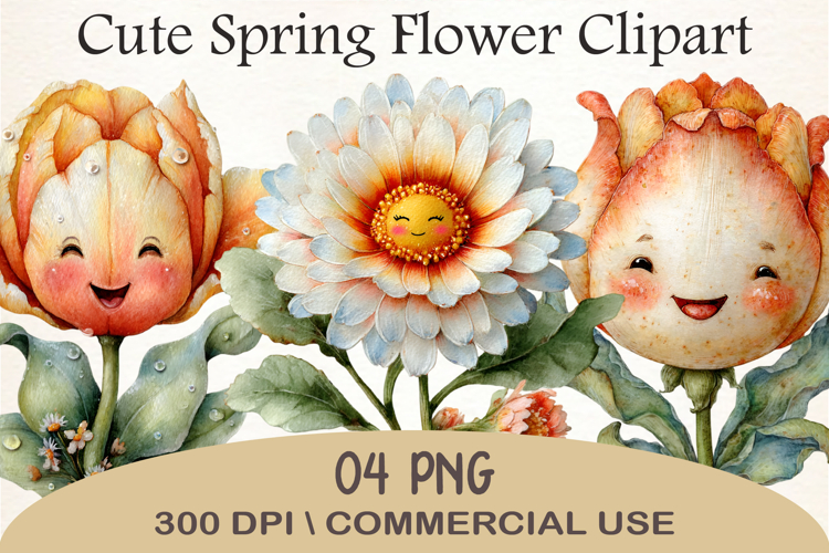 Cute Spring Flower Clipart