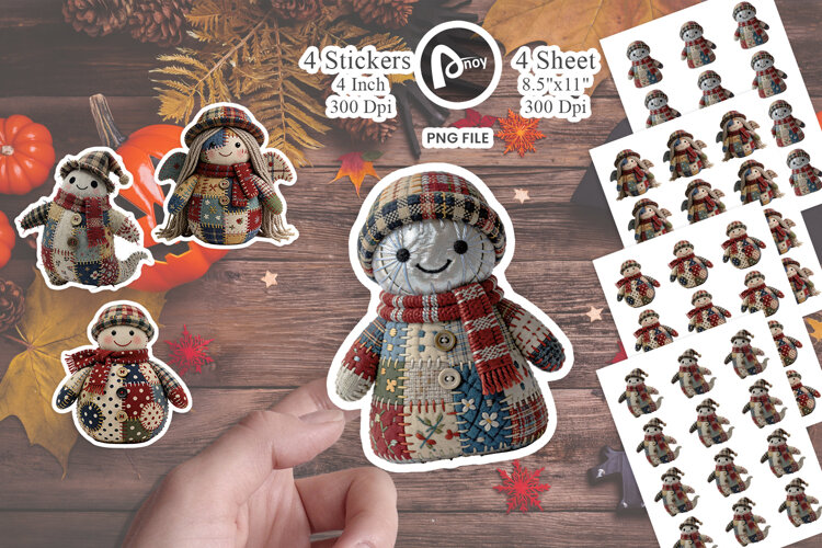 Stitched Ghost Specters Sticker example image 1