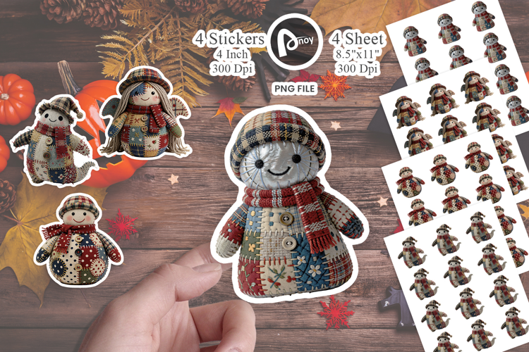 Stitched Ghost Specters Sticker