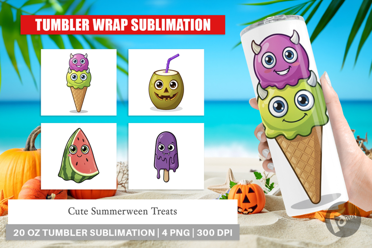 Cute Summerween Treats Tumbler