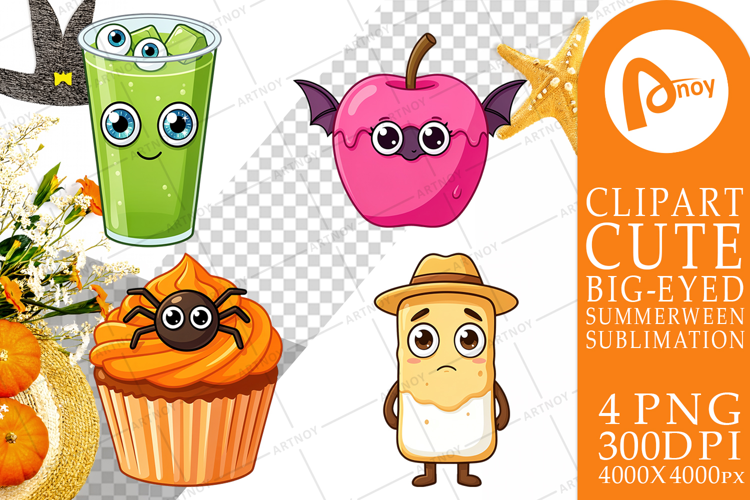 Cute Summerween Treats Sublimation