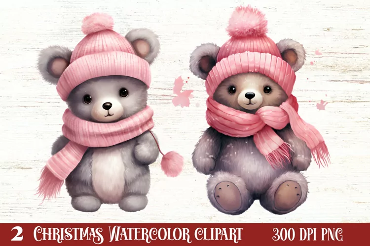 Cute Teddy Chritsmas Sublimation Clipart, Chritsmas PNG
