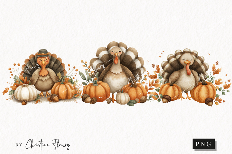 Thanksgiving Turkey Clipart Image 5