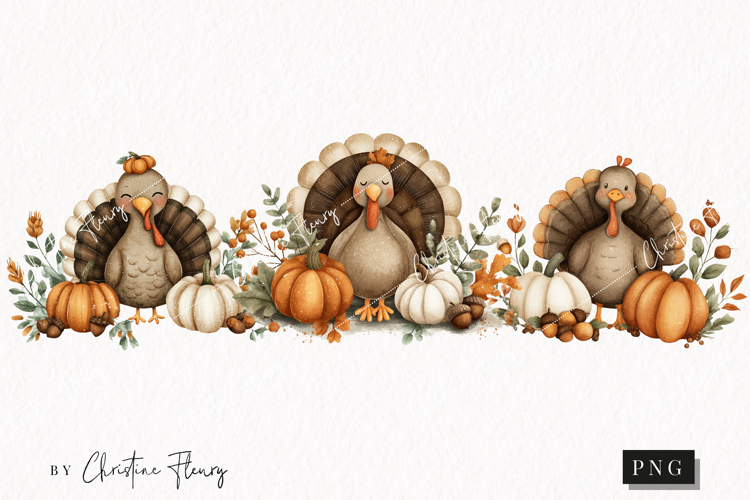 Thanksgiving Turkey Clipart Image 4