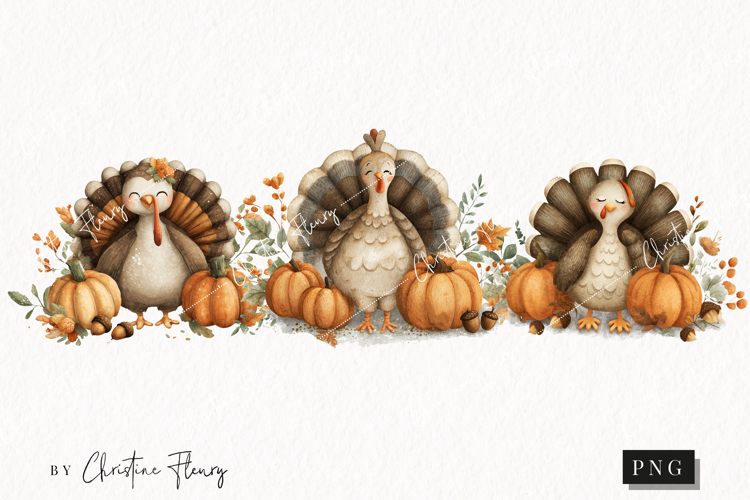 Thanksgiving Turkey Clipart Image 3