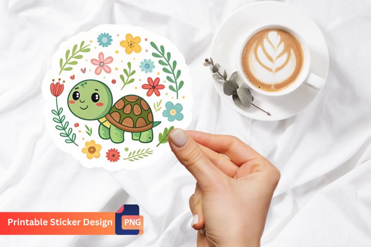 Cute Turtle Clipart Image 19