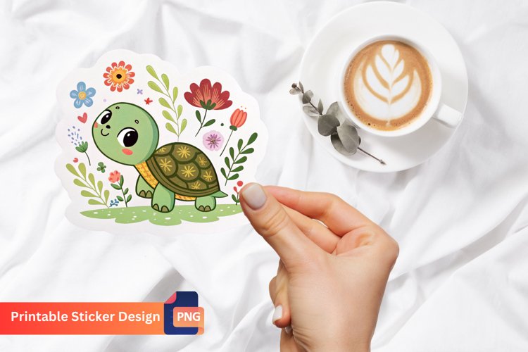 Cute Turtle Clipart Image 18