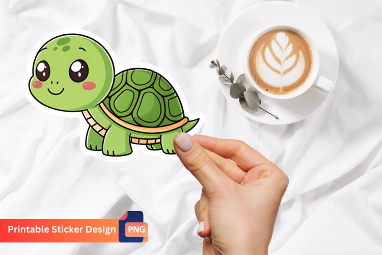 Cute Turtle Clipart Image 12
