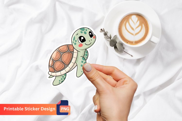 Cute Turtle Clipart Image 20