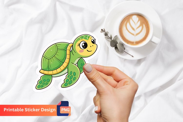 Cute Turtle Clipart Image 10