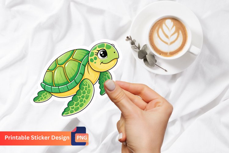 Cute Turtle Clipart Image 9