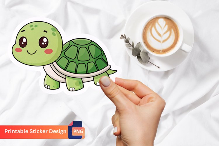 Cute Turtle Clipart Image 13