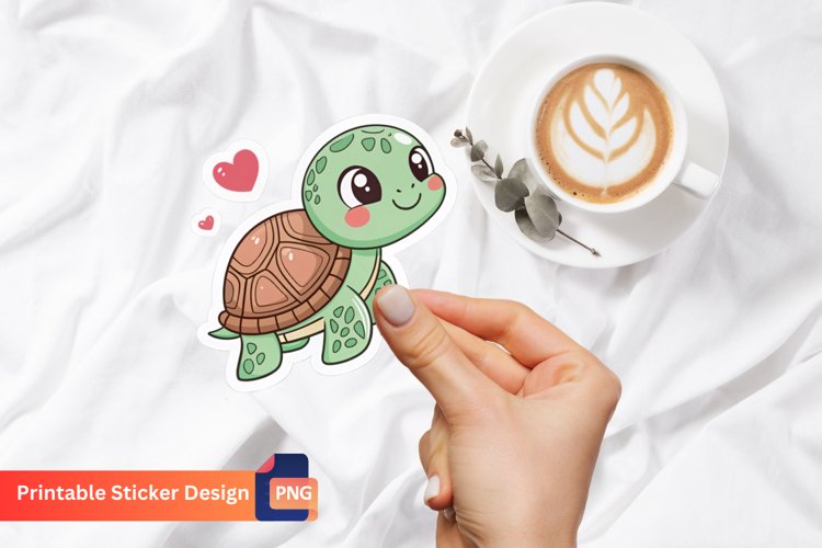 Cute Turtle Clipart Image 23