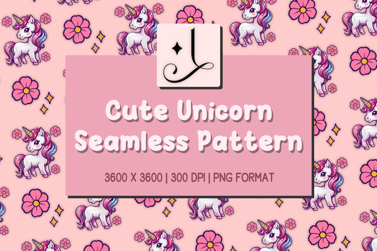 Cute Unicorn Clipart Image 6