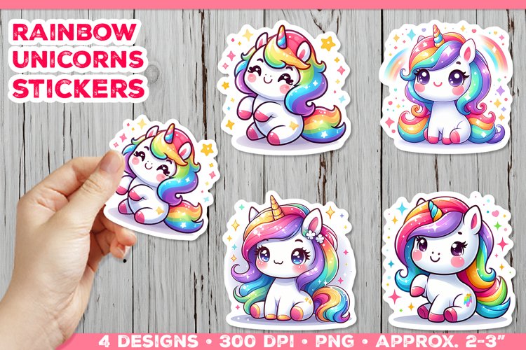 Rainbow Unicorn Clipart