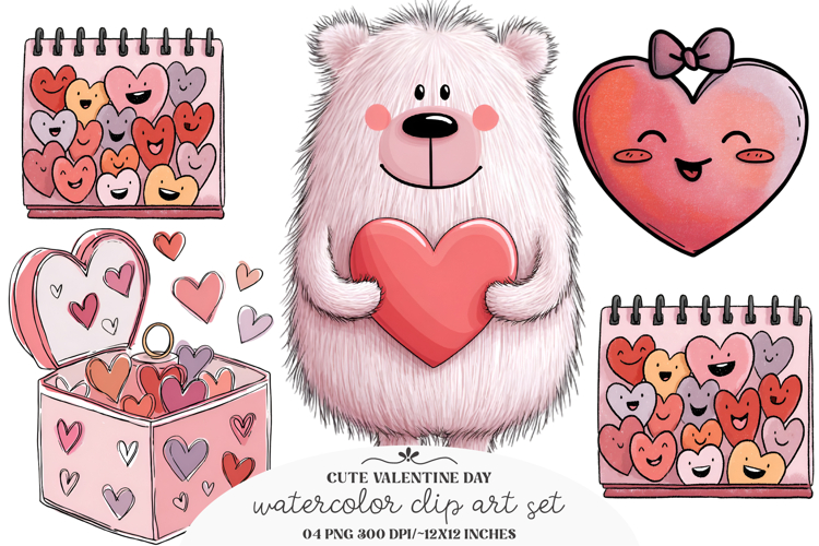 Valentine Hearts Clipart Image 2