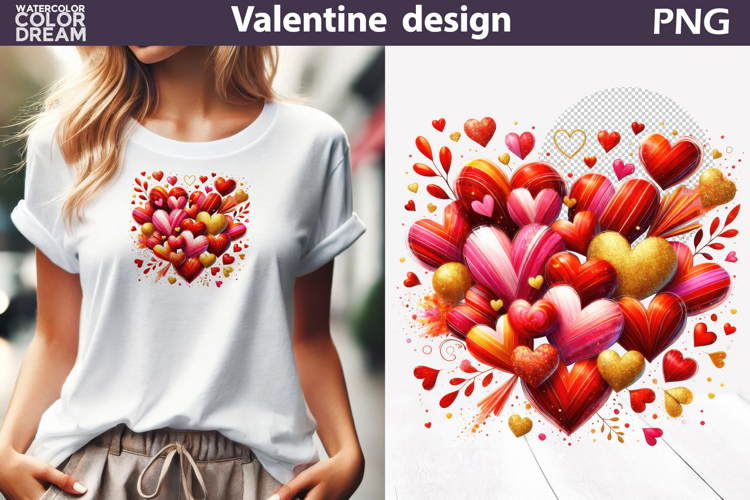 Valentine Heart Clipart | Heart Sublimation