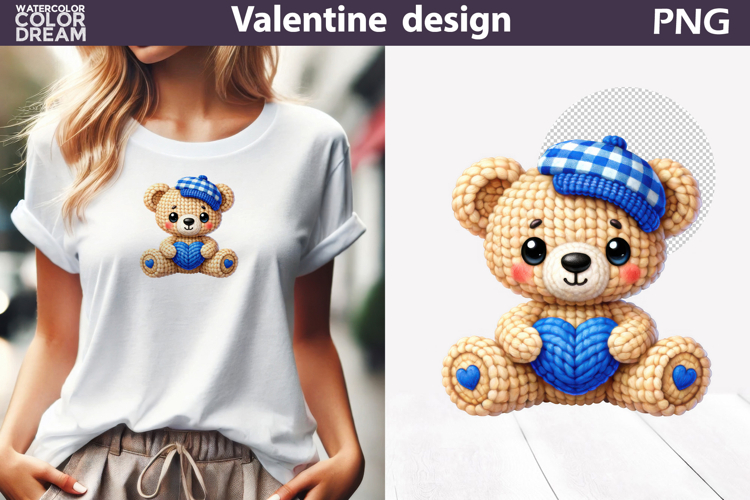 Bear Valentine Clipart | Bear Heart Valentines Day